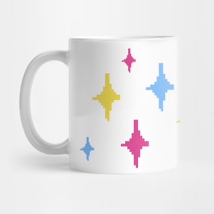 Pan Pride Sparkles Pixel Art Mug